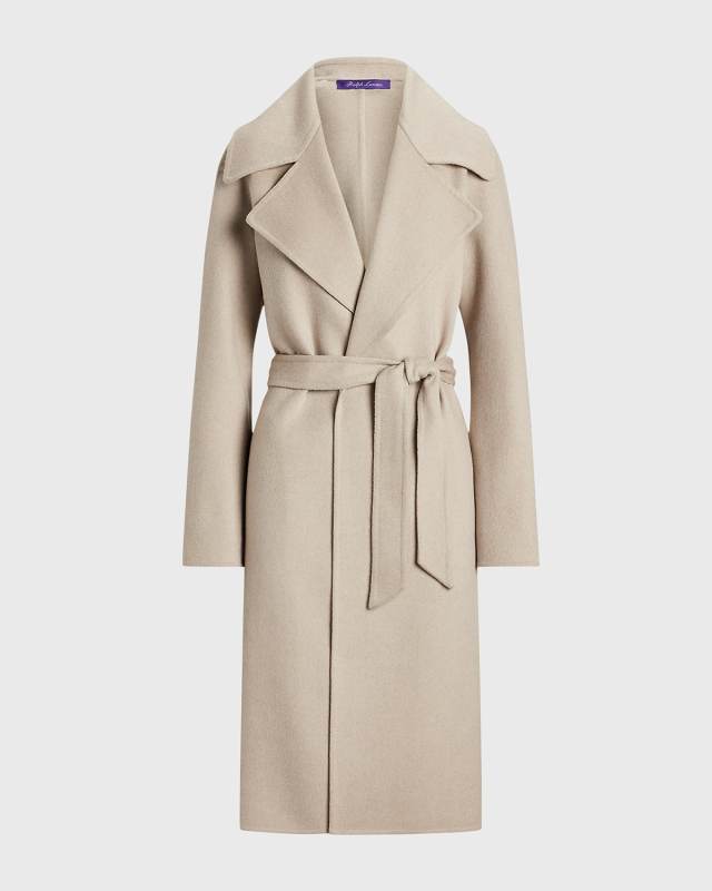 Leonarda Belted Cashmere Wrap Coat
